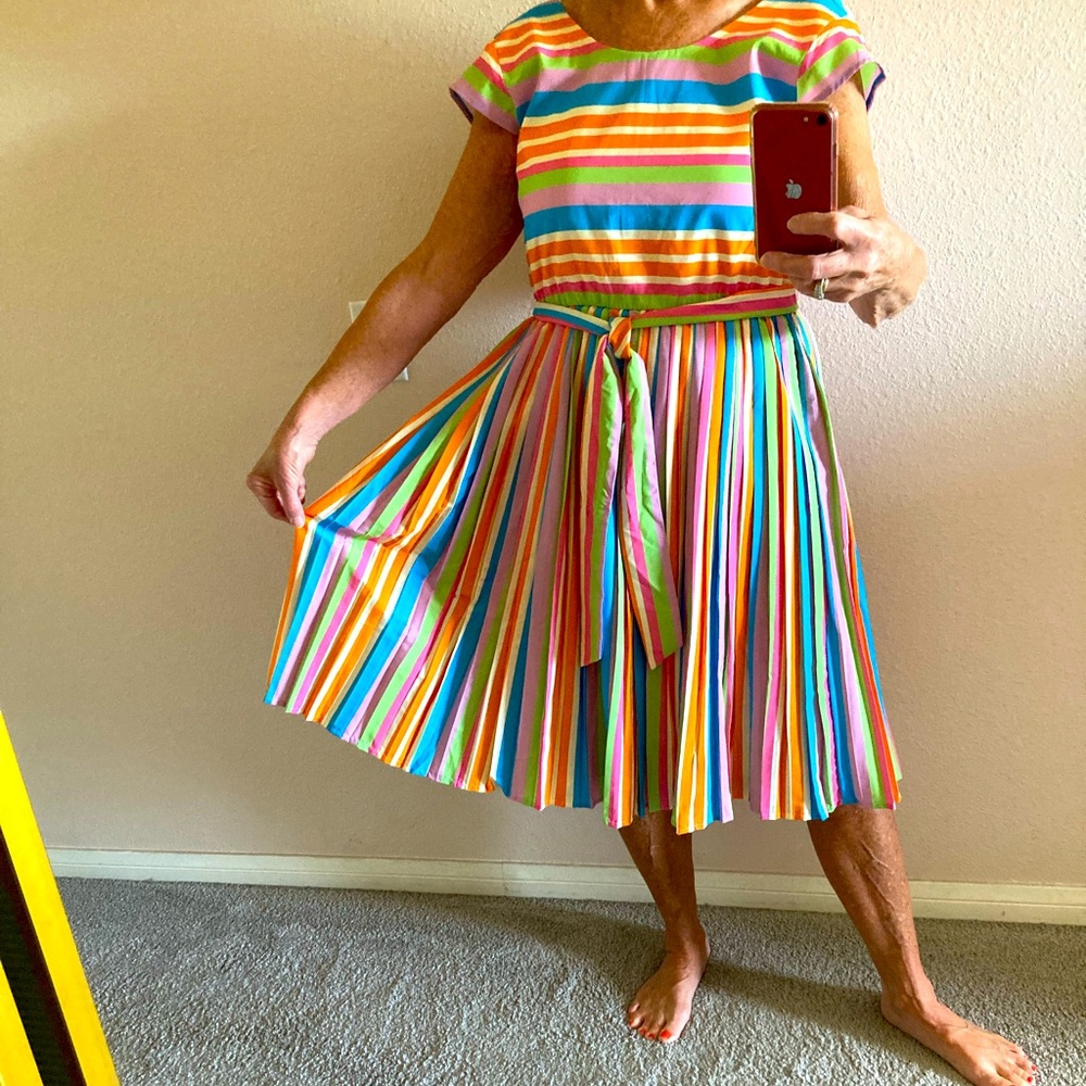Bright Striped Dress